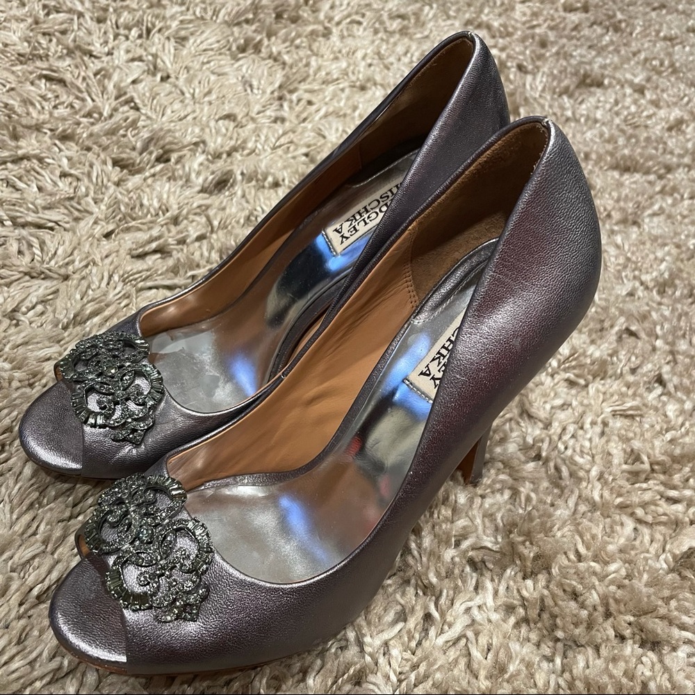 Badgley Mischka Peep Toe Heels